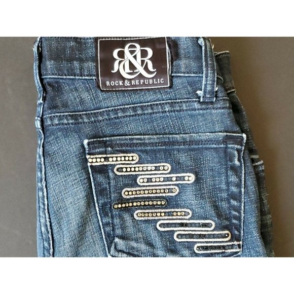 Rock & Republic Jeans Womens Size 26 R Kasandra - Picture 2 of 6